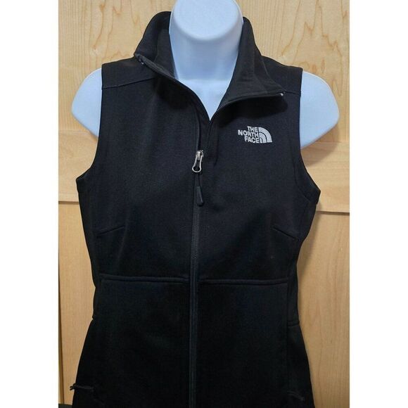 The North Face Black Full-Zip Softshell Vest Lightweight Outdoor Activewear - Picture 2 of 7